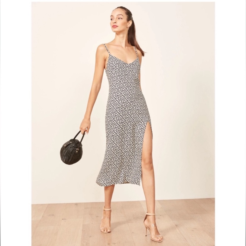 Reformation Crimini Dress Floral with Slit